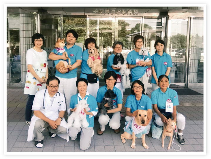 病院に犬が来るのは本当に特別な時間